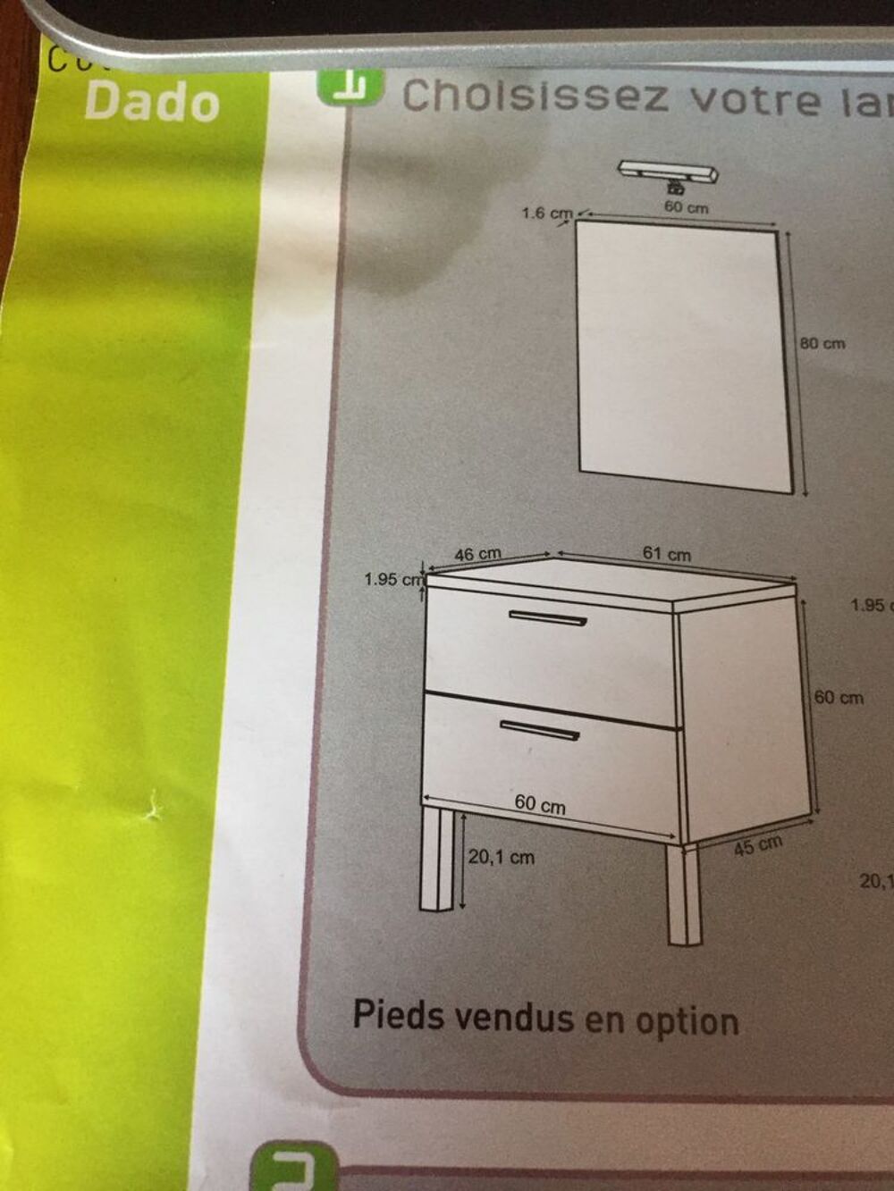 Achet&eacute; 258 euros Meubles