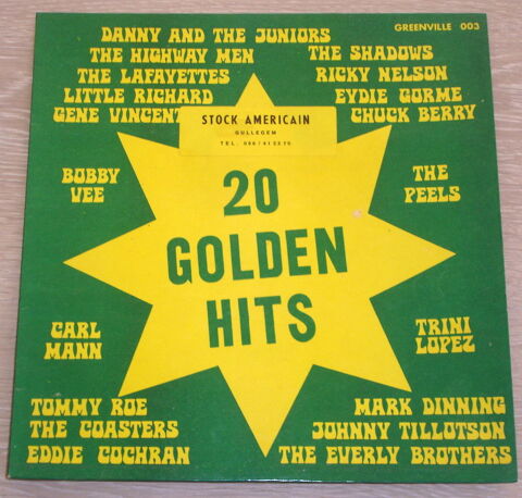 20 GOLDEN HITS -33t ROCK'N ROLL-RICKY NELSON-SHADOWS-GENE VI 6 Roncq (59)