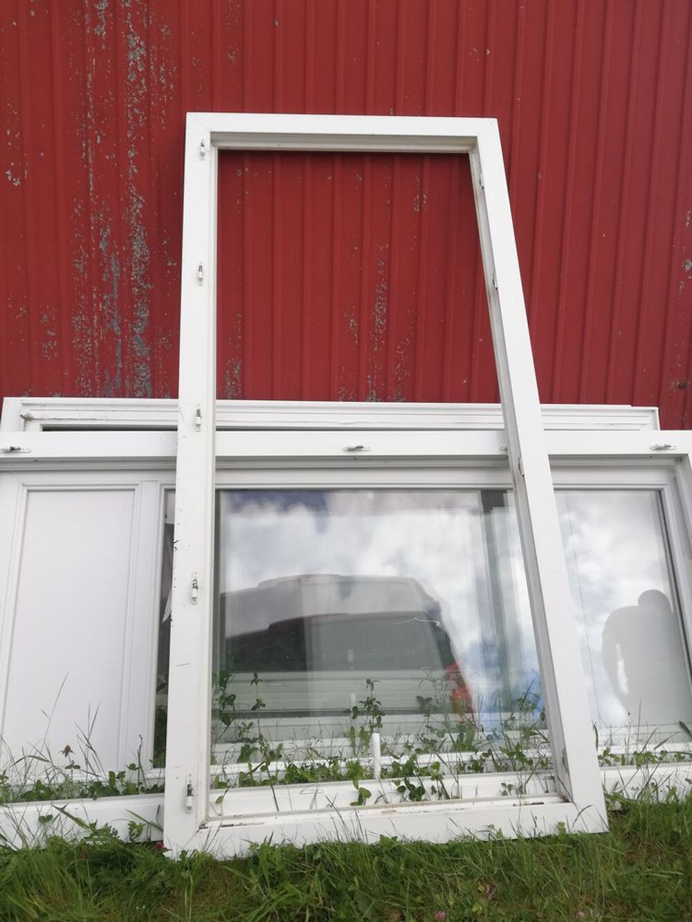 porte fen&ecirc;tre 1 vantail 206.5/93.5 double vitrage pvc Bricolage