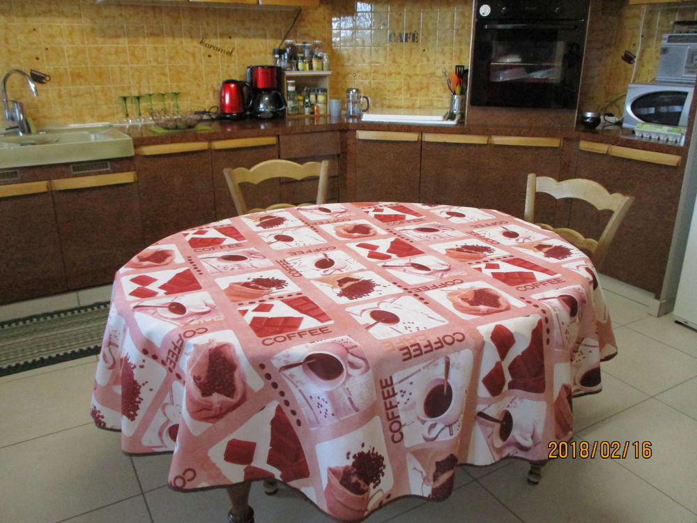 Nappe ronde CAFE diam 180 cm Décoration