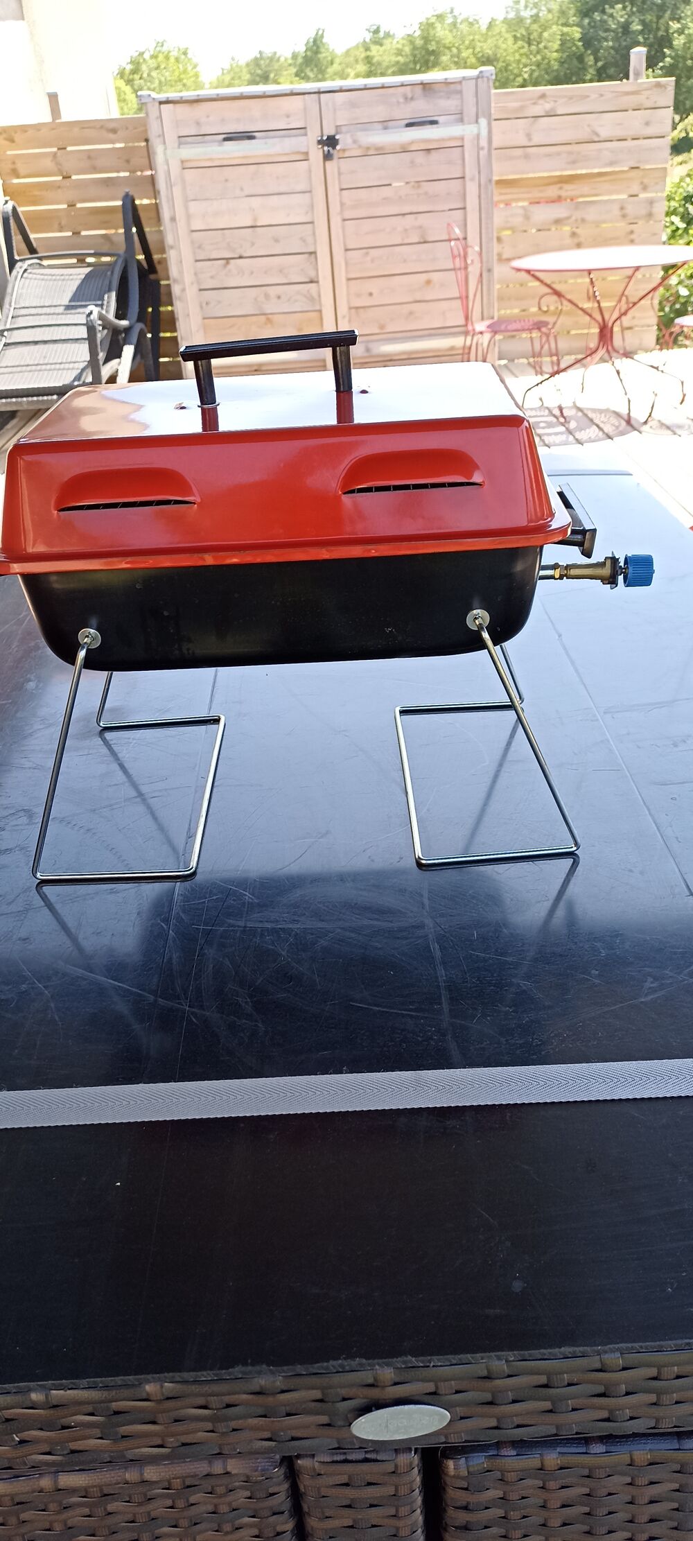 Barbecue pierre de lave Jardin