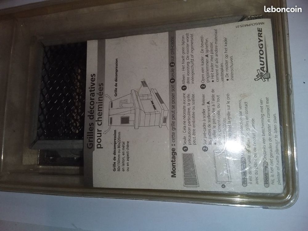 GRILLE de chemin&eacute;e avec pr&eacute;cadre Bricolage