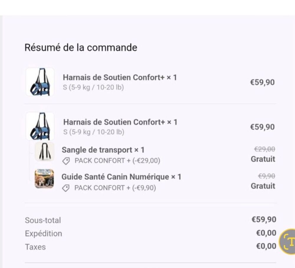 Harnais pour petit chien Maroquinerie