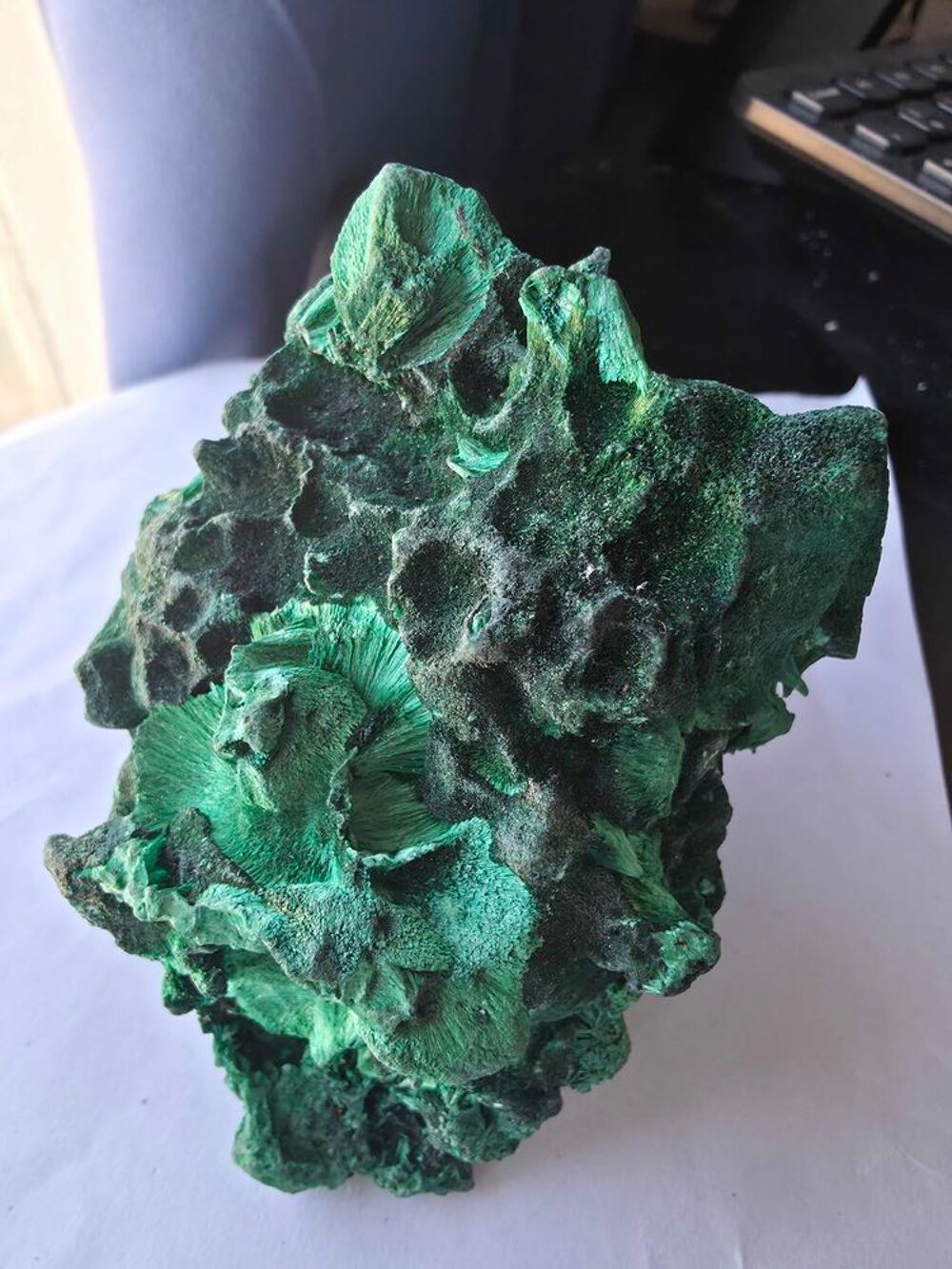 Grande Malachite Fibreuse du Katanga RDC-339g 