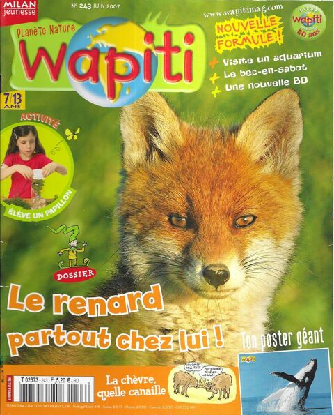   Magazine de 7 � 13 ans    Wapiti , 8 Tours (37)