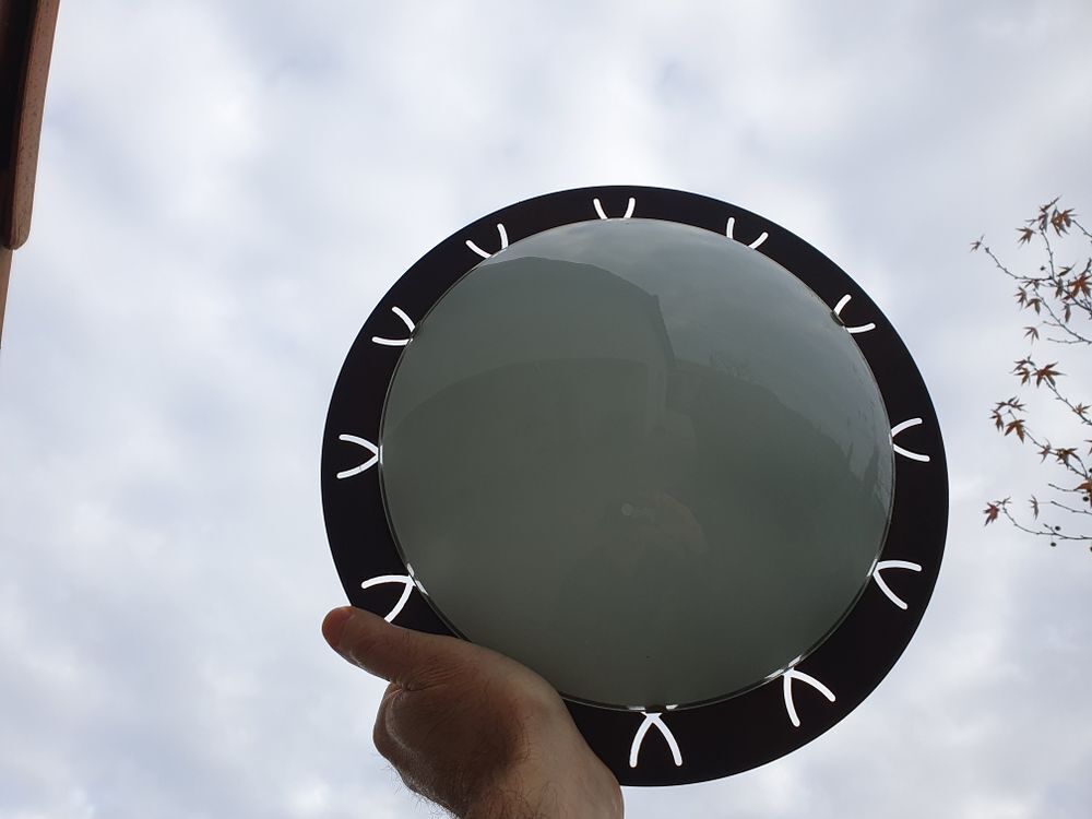 Applique 30 cm m&eacute;tal et verre Décoration