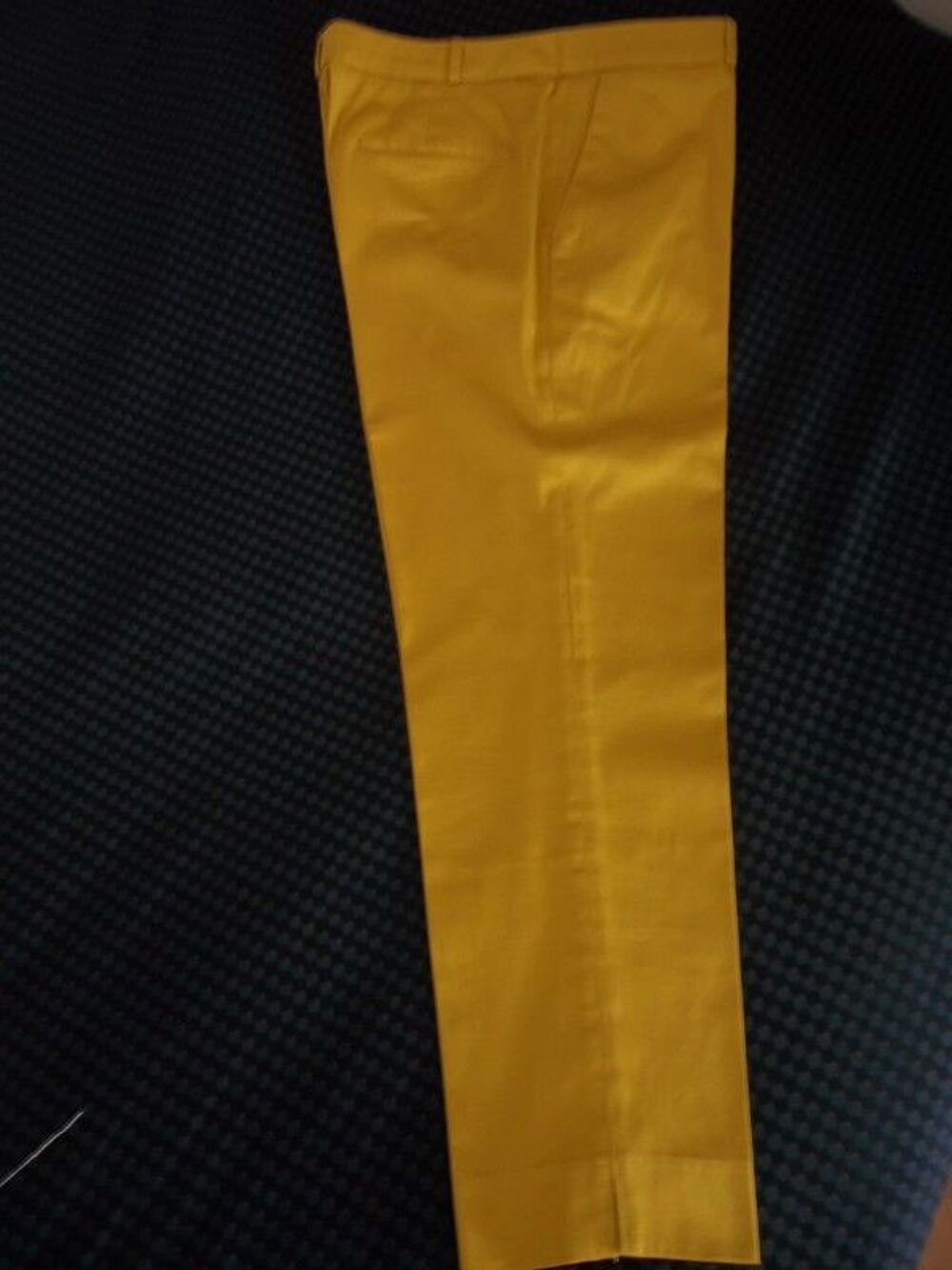 Pantalon Cigarette Jaune 1,2,3- NEUF Vêtements