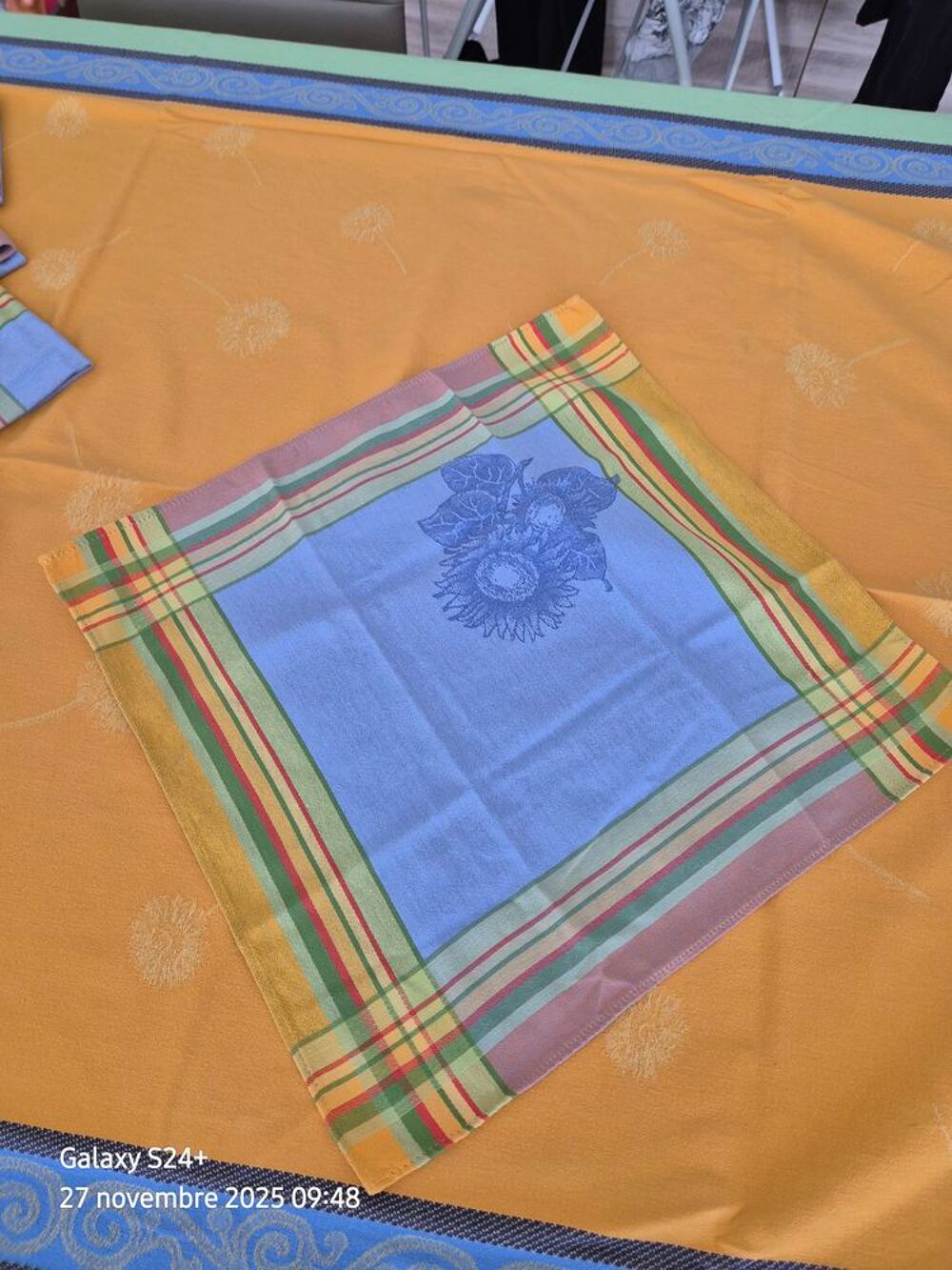 NAPPE &amp; SES 12 SERVIETTES Décoration