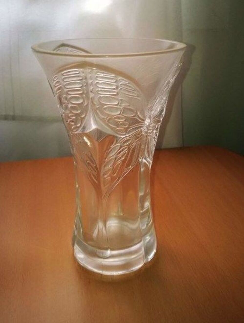 Vase vintage en cristal Dcoration