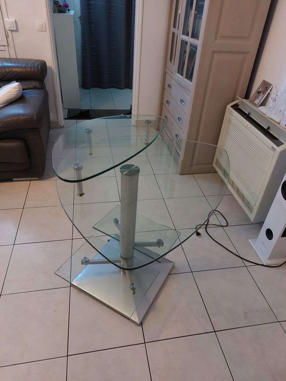 Meuble PC en verre Meubles