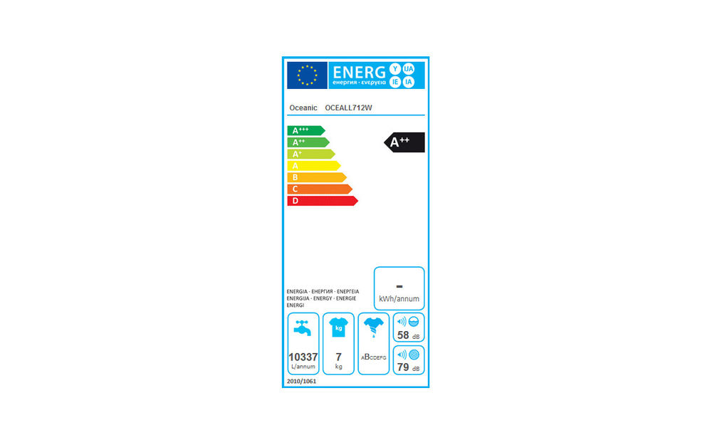 Lave-linge frontal Oceanic blanc Electroménager