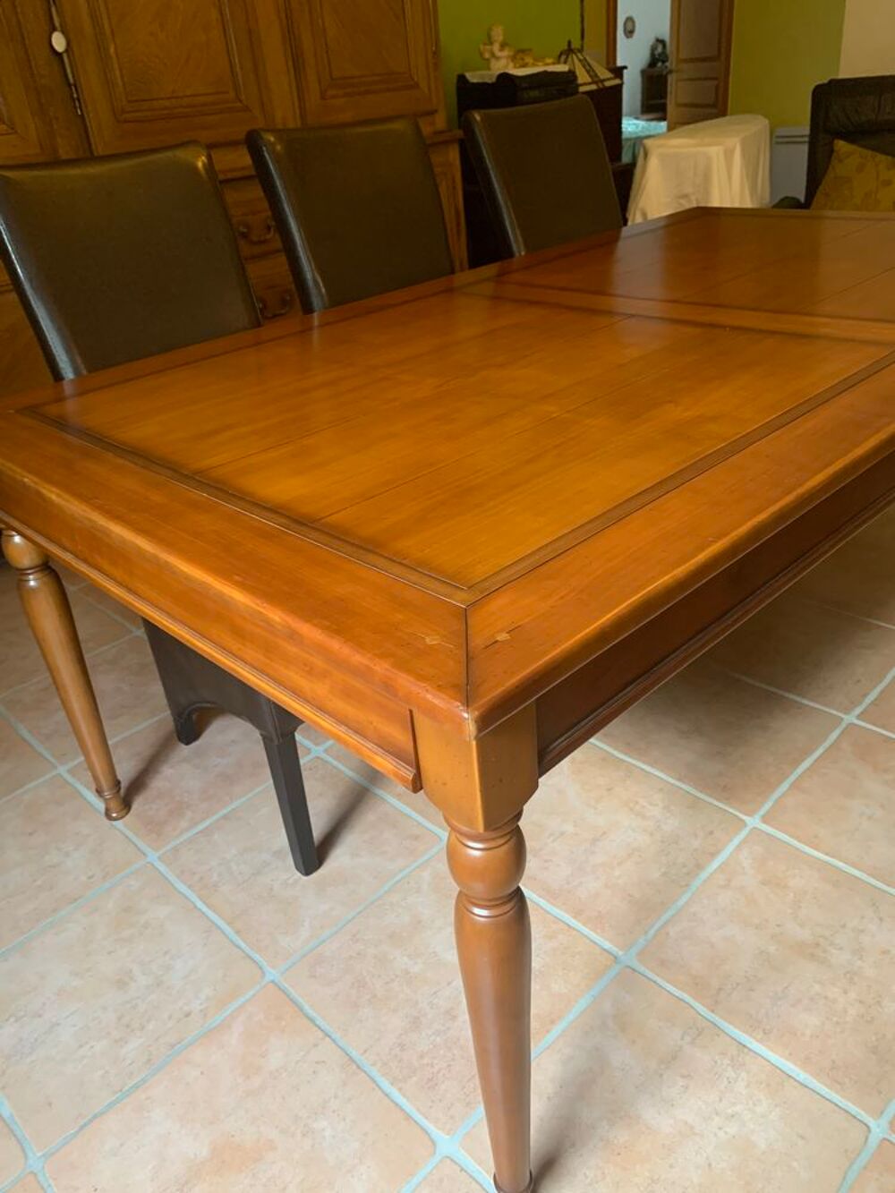 TABLE (2 ALLONGES).6 CHAISES DE SALLE &Agrave; MANGER Meubles