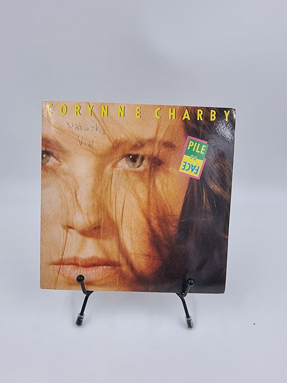 Vinyle 45 tours Corynne Charby : Pile ou Face avec fourreau	 CD et vinyles