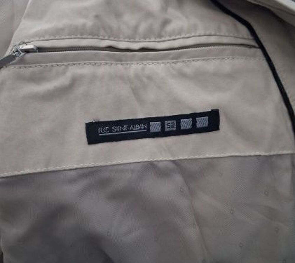imperm&eacute;able cr&egrave;me de la marque Luc Saint Alban Vêtements
