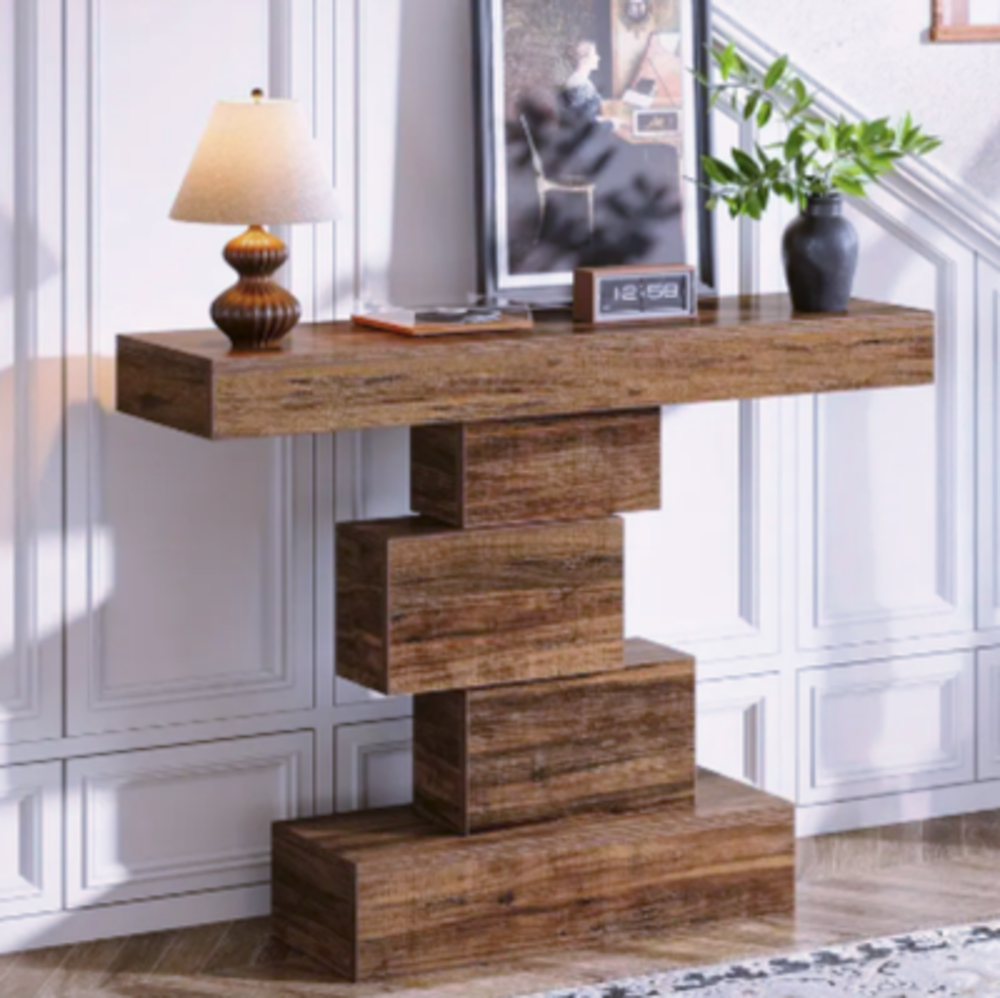 Console design en bois massif ? &eacute;quilibre moderne &amp; chaleur Meubles