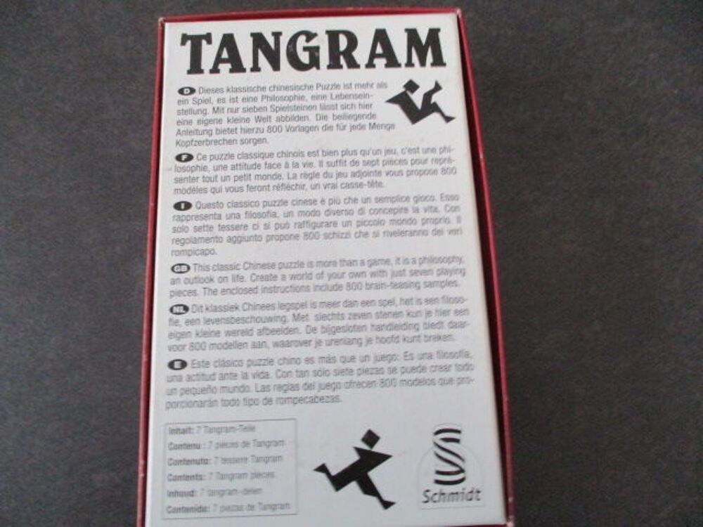 jeu de soci&eacute;t&eacute; TANGRAM Jeux / jouets