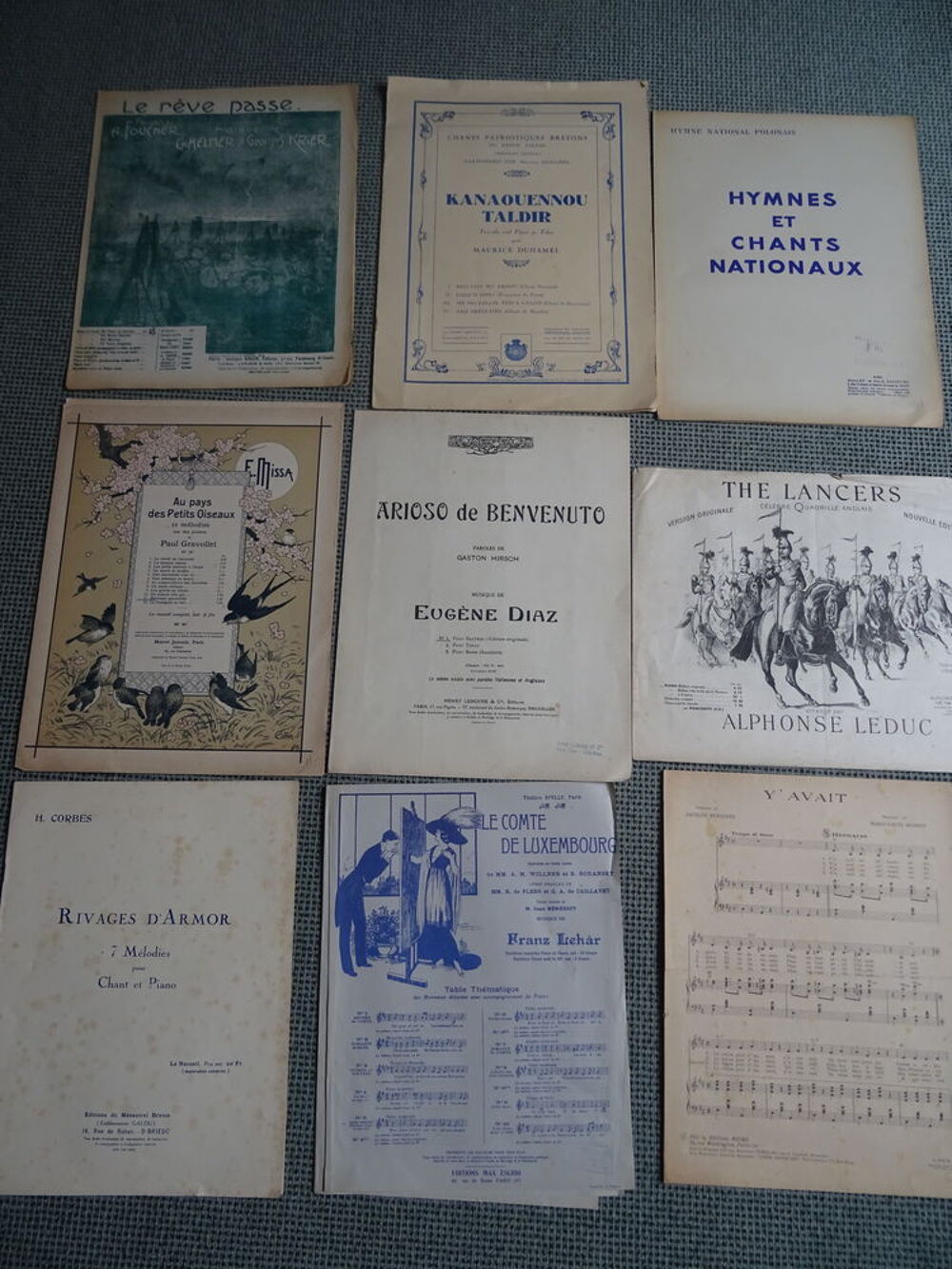 tr&egrave;s belles partitions pour collectionneurs Instruments de musique