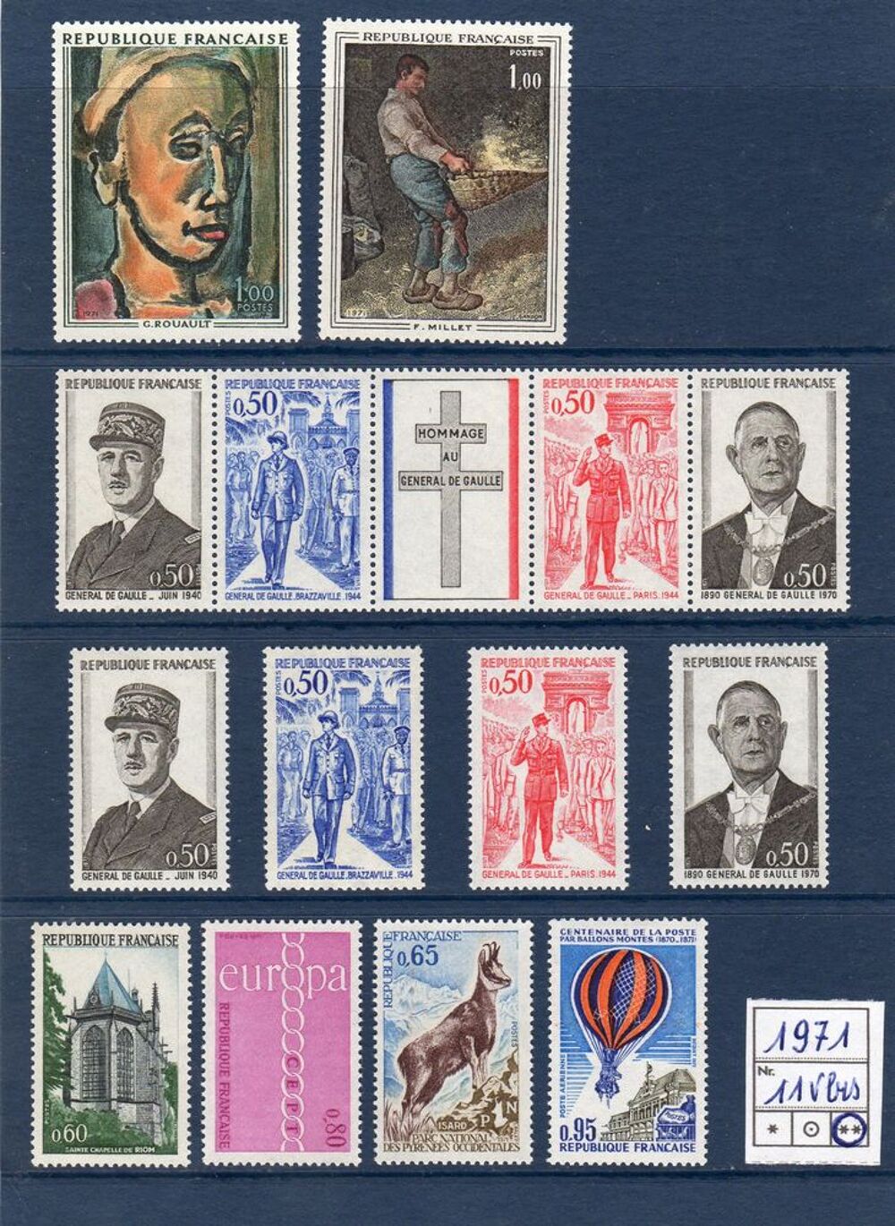 TIMBRE DE FRANCE
1971 