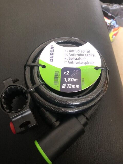 antivol durca Longueur 1M80 Diam�tre 12 mm 10 Brou-sur-Chantereine (77)