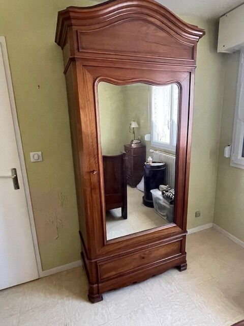 Armoire en bois avec miroir 80 P�ronnas (01)