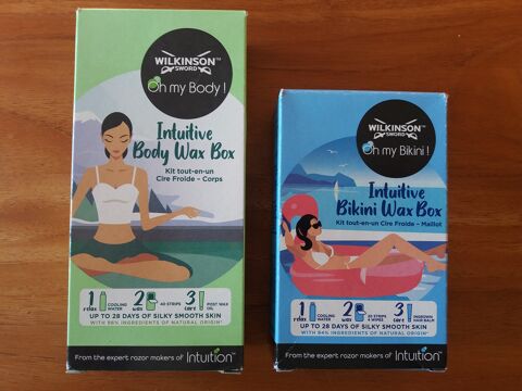 Lot de 2 Kits tout-en-un Cire Froide 8 Préfailles (44)