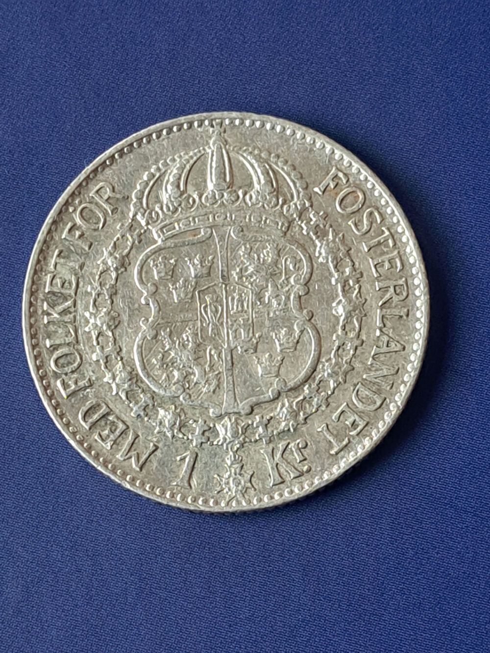 1942 G Su&egrave;de 1 krona argent KM# 786.2 
