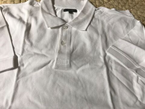 POLO BLANC UNI   Taille L   100%COTON 9 Saint-Genis-Laval (69)