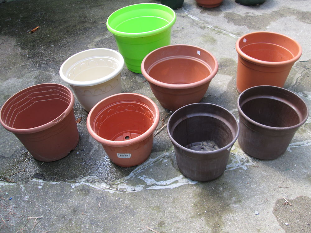Pots de jardinage ronds hauts Jardin