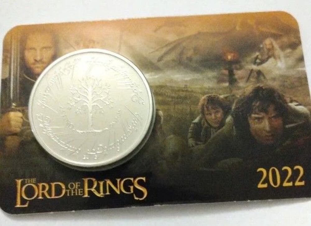 Lord of Rings Coincard Collector 2,5 euros Malte 2022 BU 