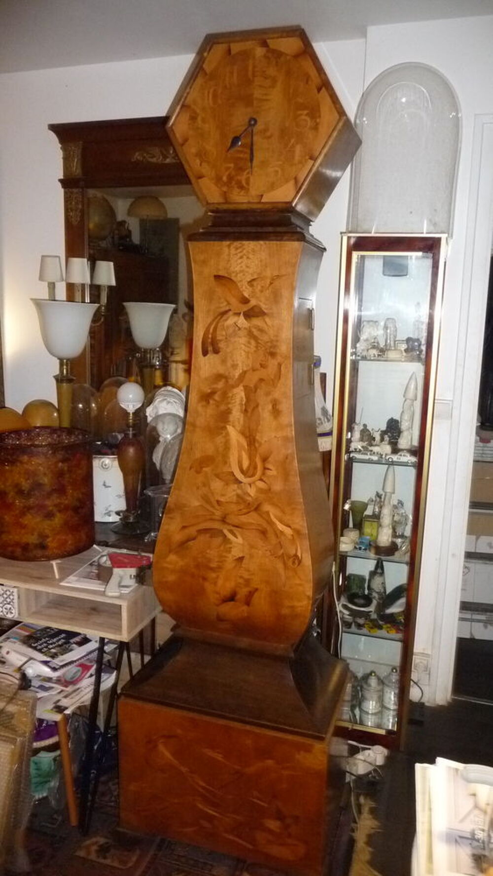 Horloge de Parquet de Mj&ouml;lby Intarsia, 1930 Décoration