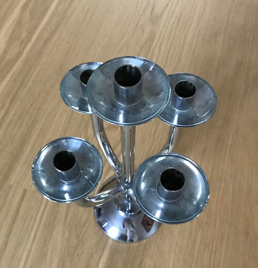 Chandelier en chrome Décoration