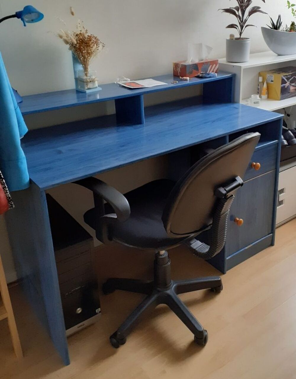 Ensemble enfant lit meuble bureau bleu Mobilier enfants