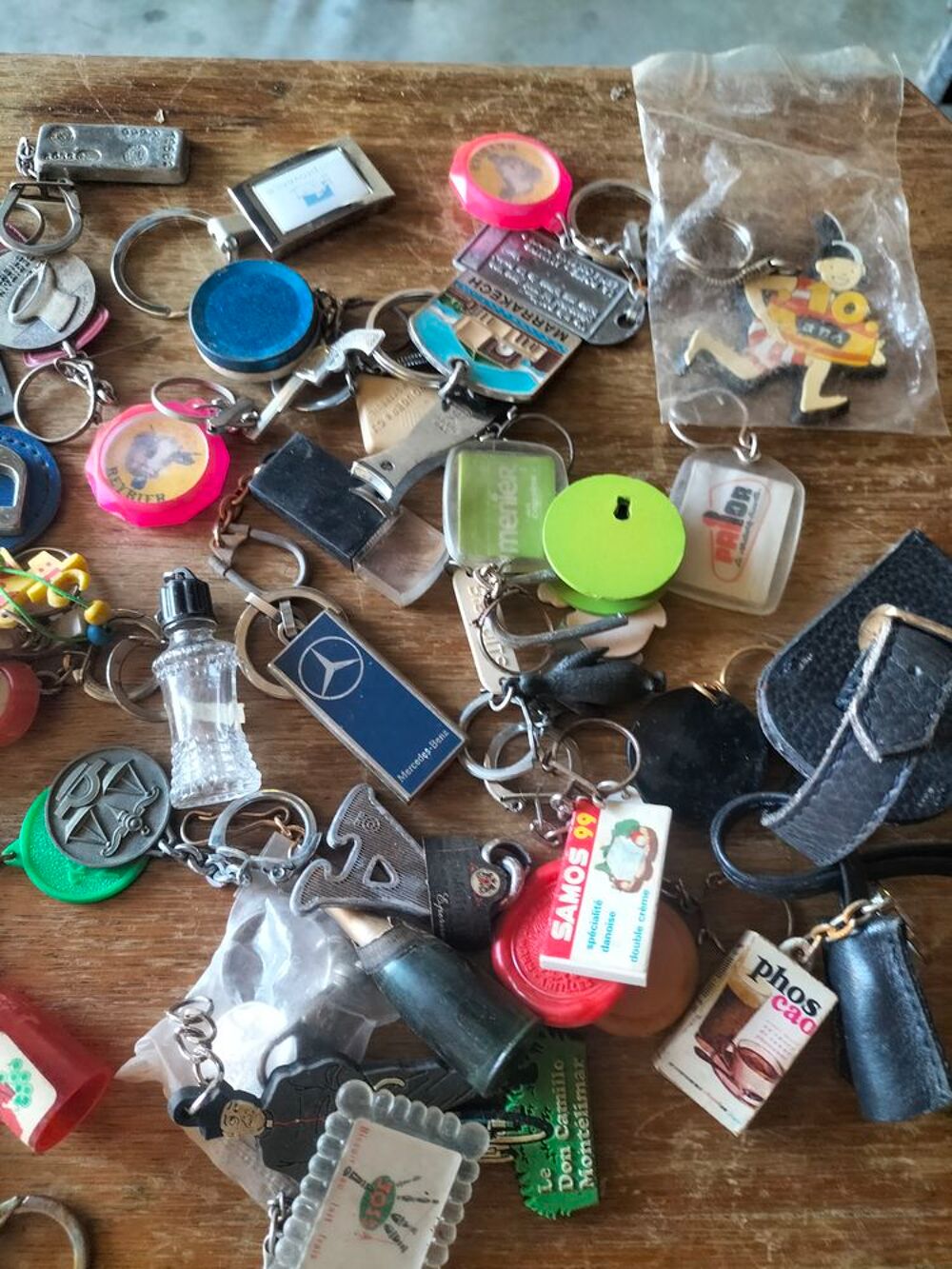 Lot de porte cl&eacute; publicitaire 