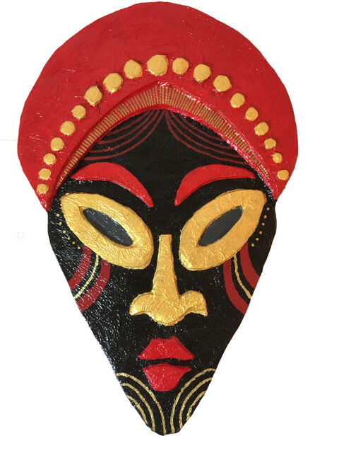 Masque Africaine - fait  la main - Oeuvre d'art originale 35 Paris 5 (75)