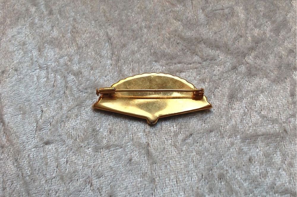&Eacute;VENTAIL BROCHE DAMASC&Egrave;NE TOL&Egrave;DE FLEURS PAPILLON Envoi Possi Bijoux et montres