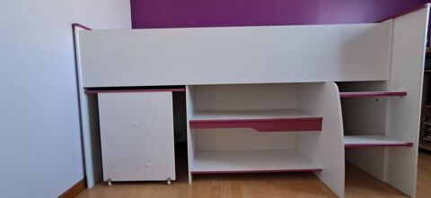 Combiné lit/bureau avec matelas 105 Mionnay (01)