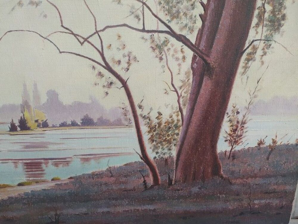 Tableau Tours La Loire Andr&eacute; Jacquet Peintre Tourangeau Décoration