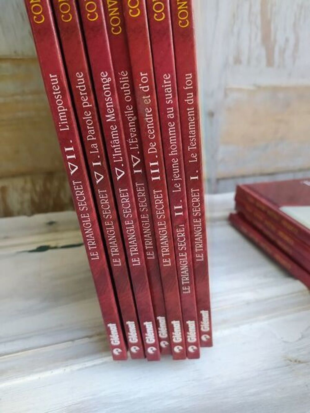 Lot BD Bandes Dessin&eacute;es Triangle Secret I.N.R.I Gl&eacute;nat, Livres et BD