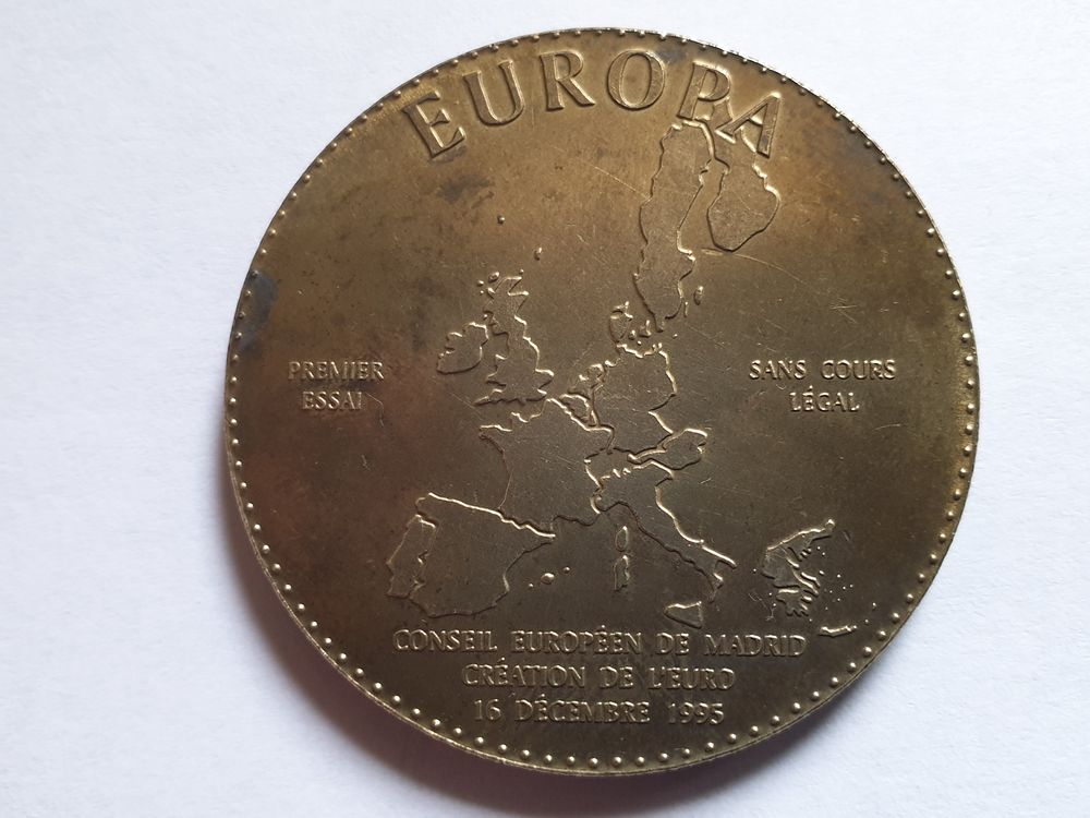 M&eacute;daille Europa 1995 Madrid 