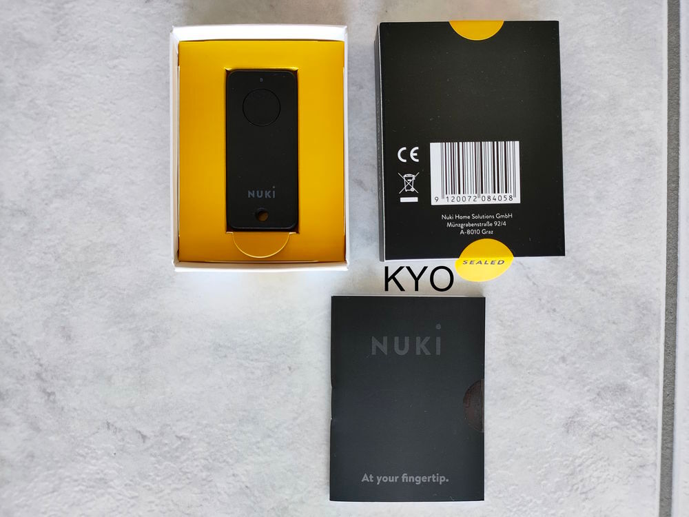 NUKI Fob, t&eacute;l&eacute;commande porte, porte-cl&eacute;s rectangulaire noir Matriel informatique