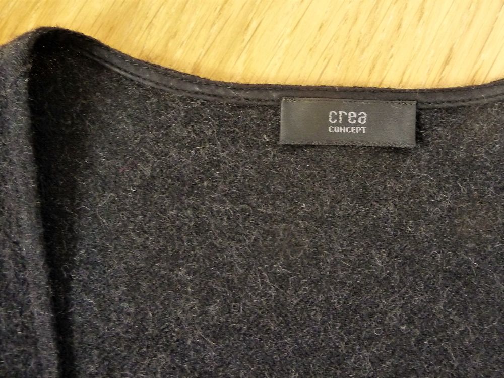 Robe/ Tunique Evas&eacute;e Gris Anthracite sans manches- Cr&eacute;a Vêtements