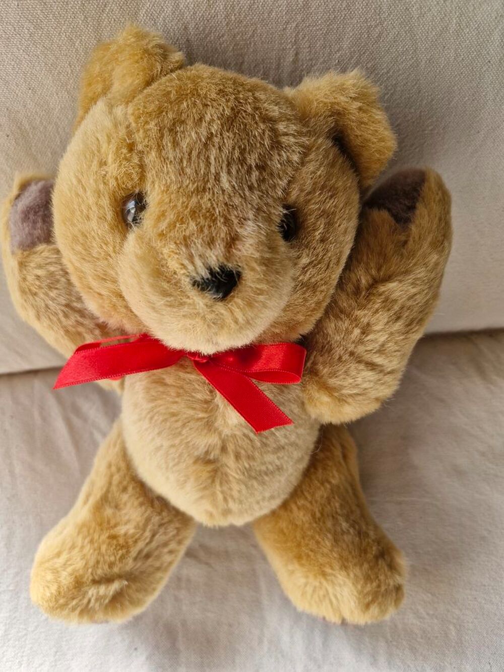 Ours vintage TEDDY BEAR en peluche beige 