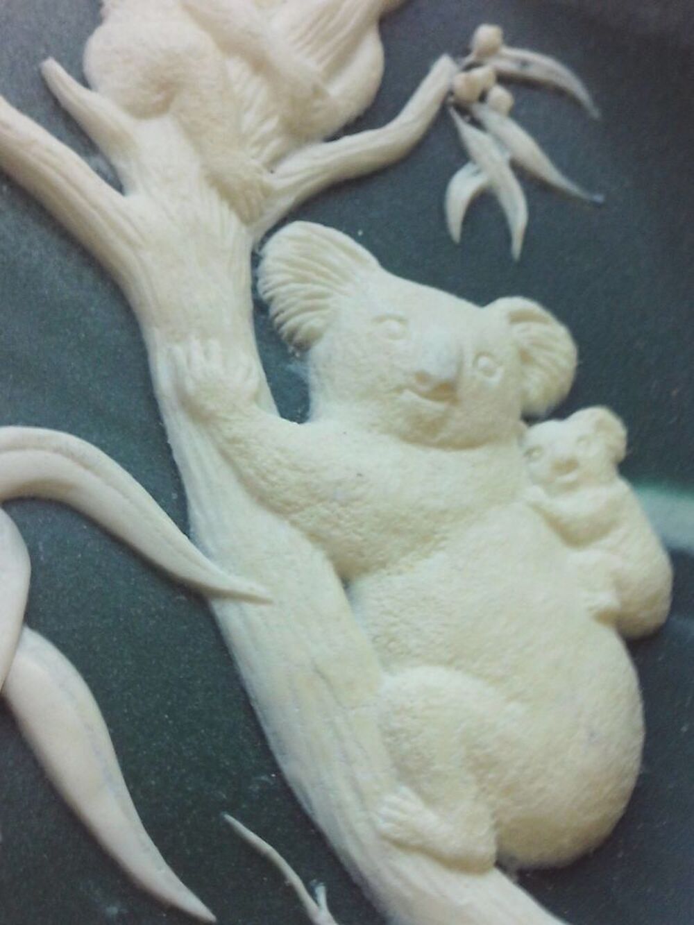 Coupelle d&eacute;corative en marbre Marlestone d'Australie 