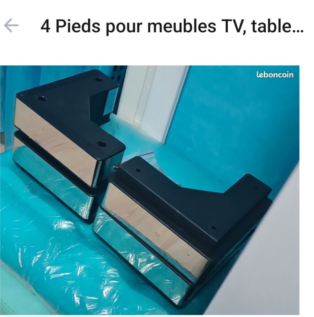 Lot 4 Supports de meuble neufs. Bricolage