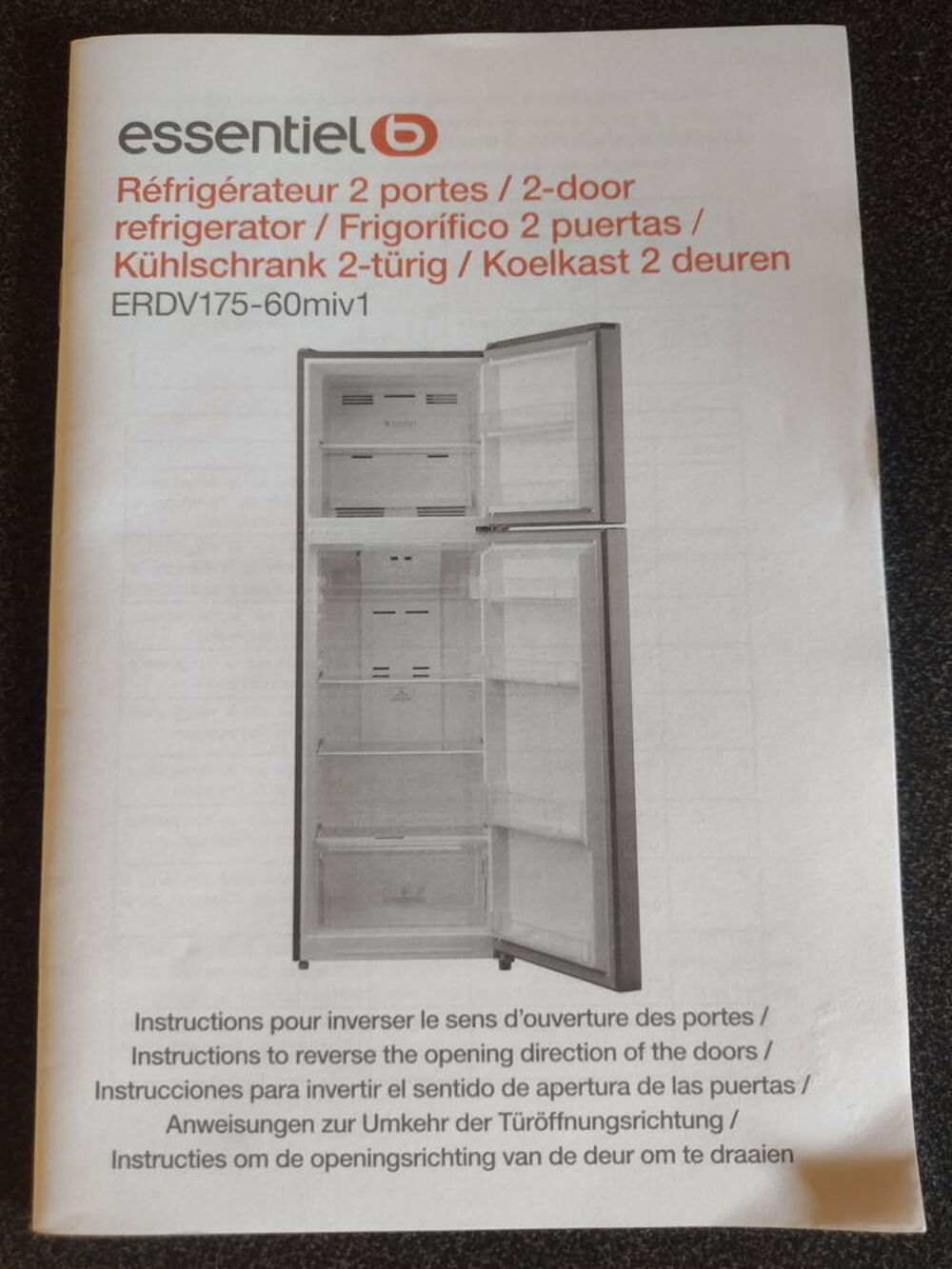 R&eacute;frig&eacute;rateur Essentiel B tr&egrave;s bon &eacute;tat Electroménager