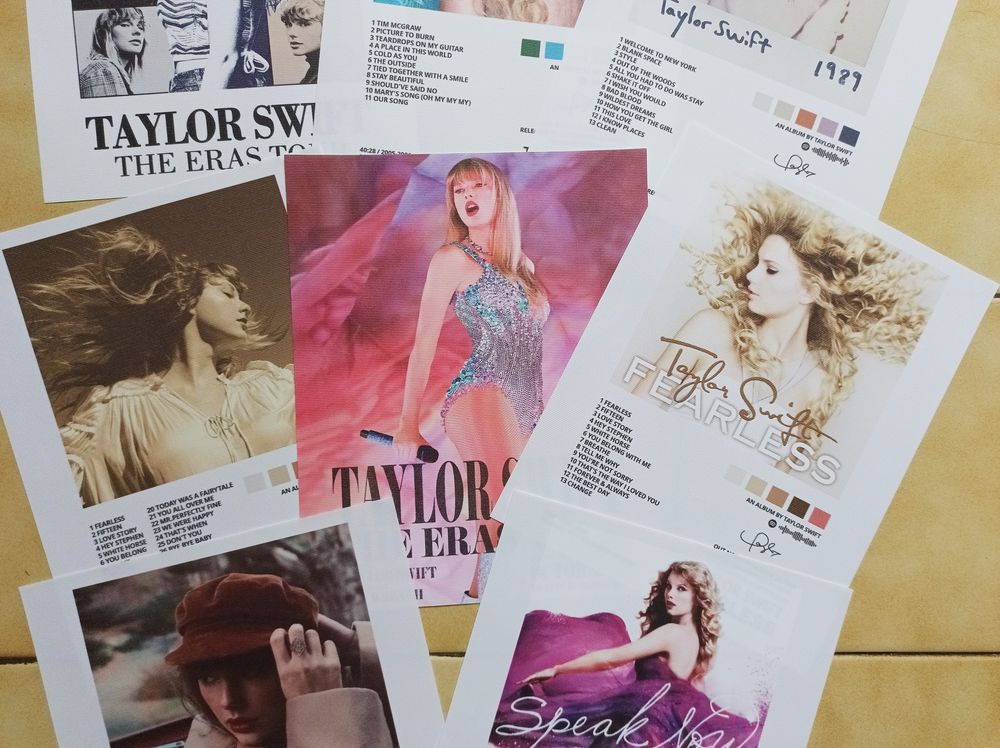 Lot de 8 posters canvas Taylor Swift Eras Tour 