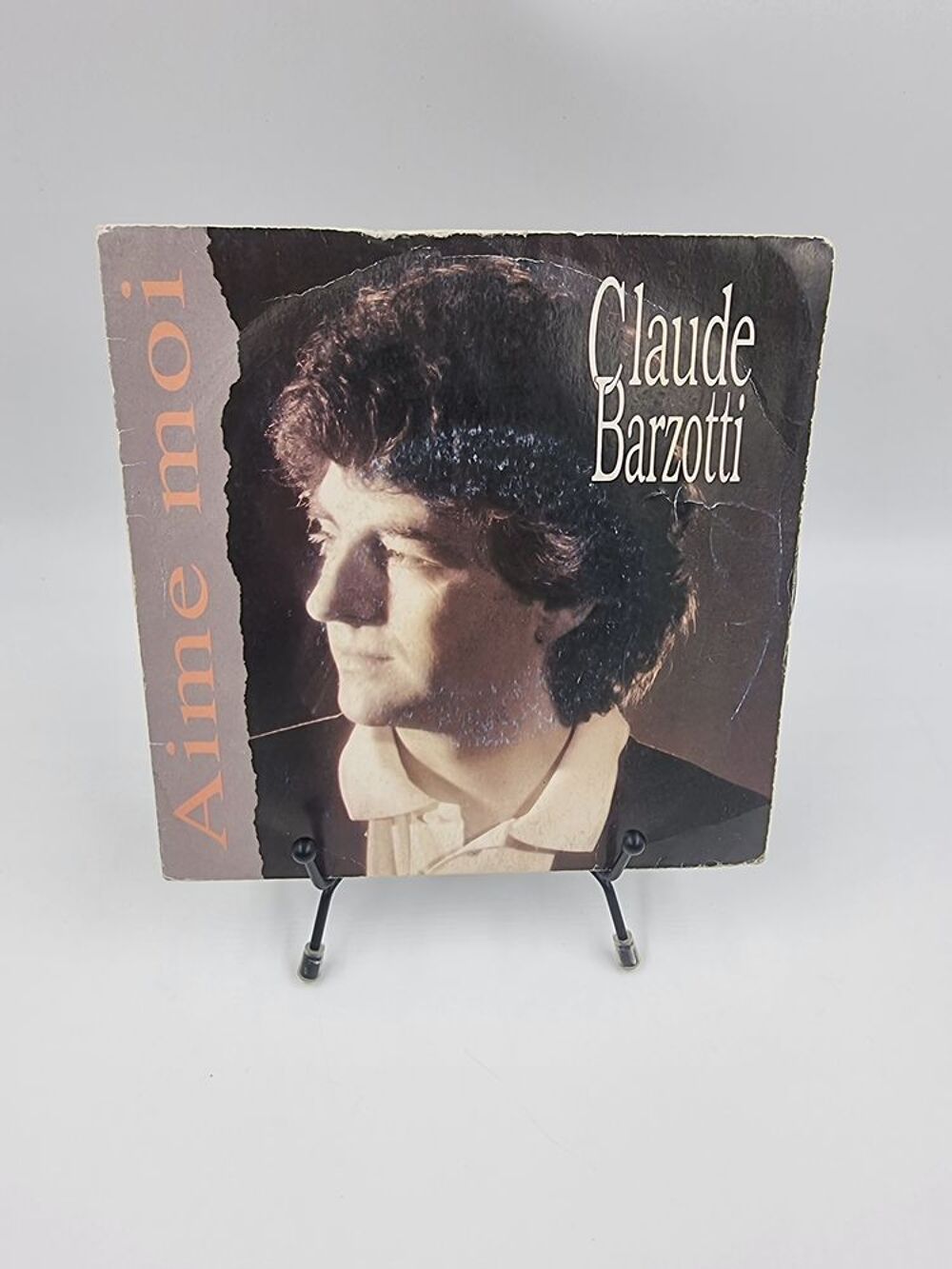 Vinyle 45 tours Claude Barzotti : Aime Moi avec fourreau	 CD et vinyles