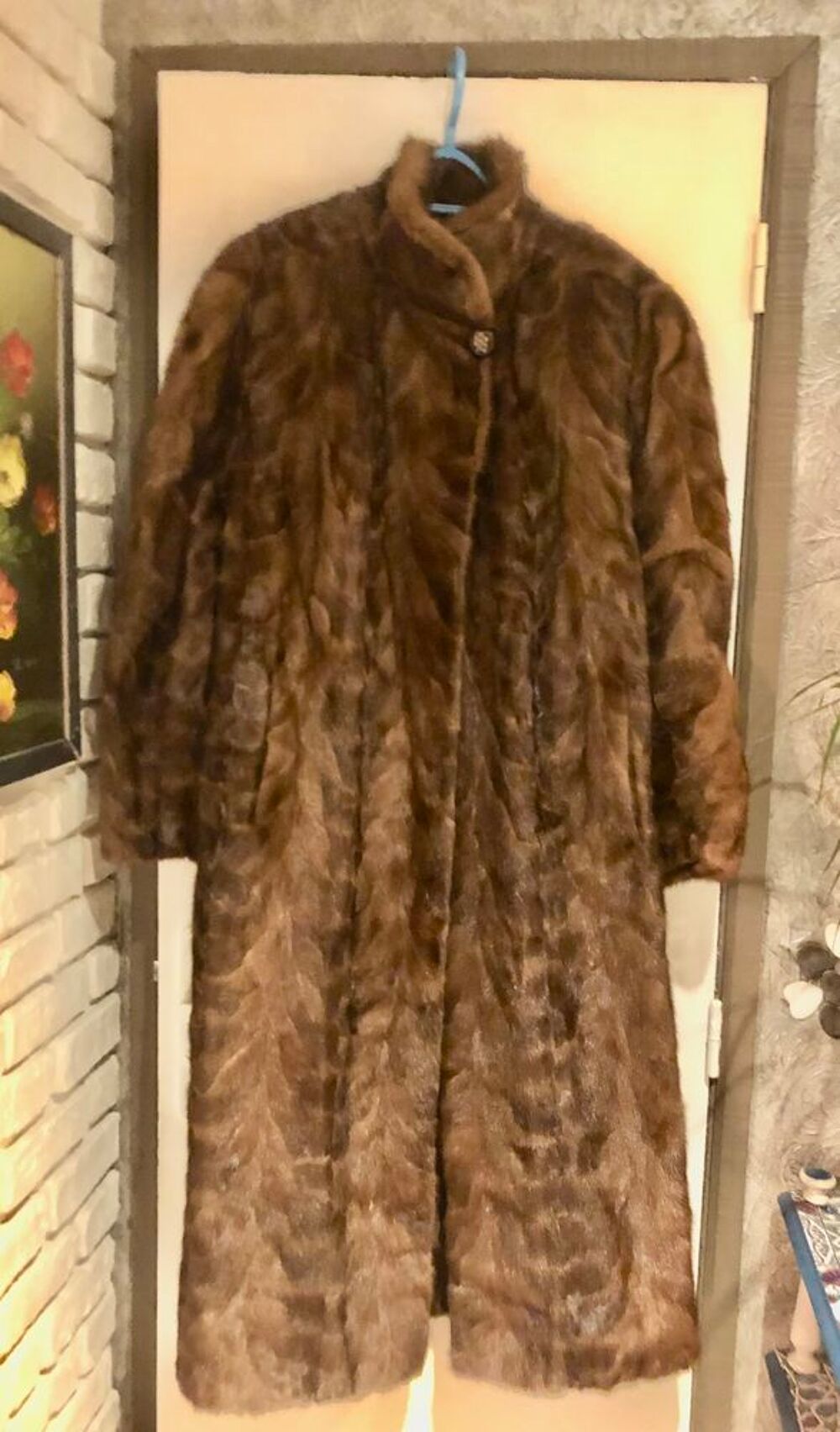 Manteau de fourrure renard marron - vintage Vêtements