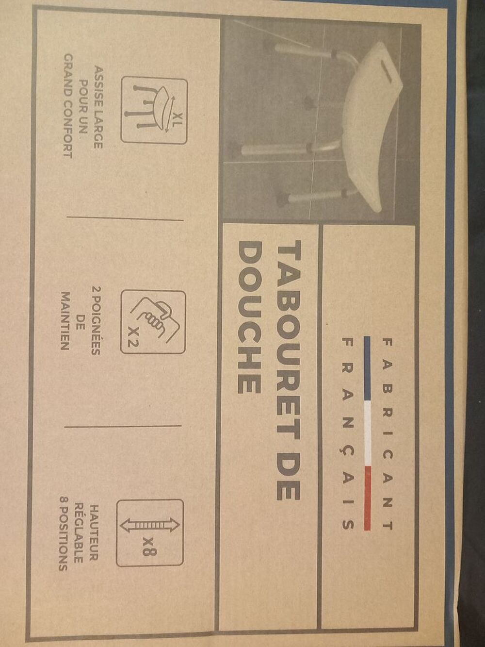 Tabouret de Douche R&eacute;glable Neuf Meubles
