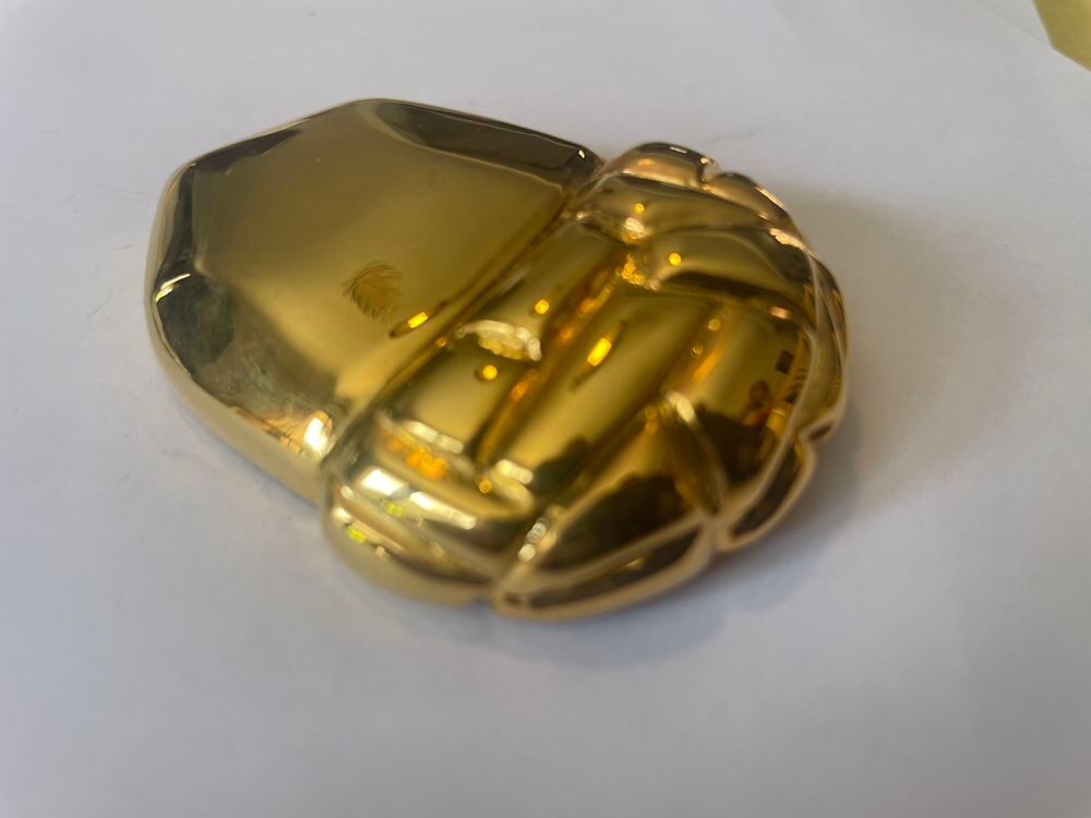 Superbe Broche gland GM dor&eacute;e Ines de La Fressange Bijoux et montres